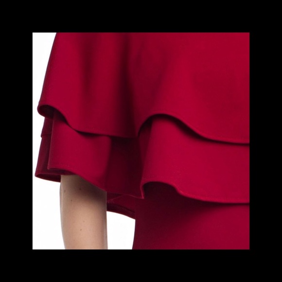 Off Shoulder Ruffle Bodycon Mini Dress - Picture 5 of 5